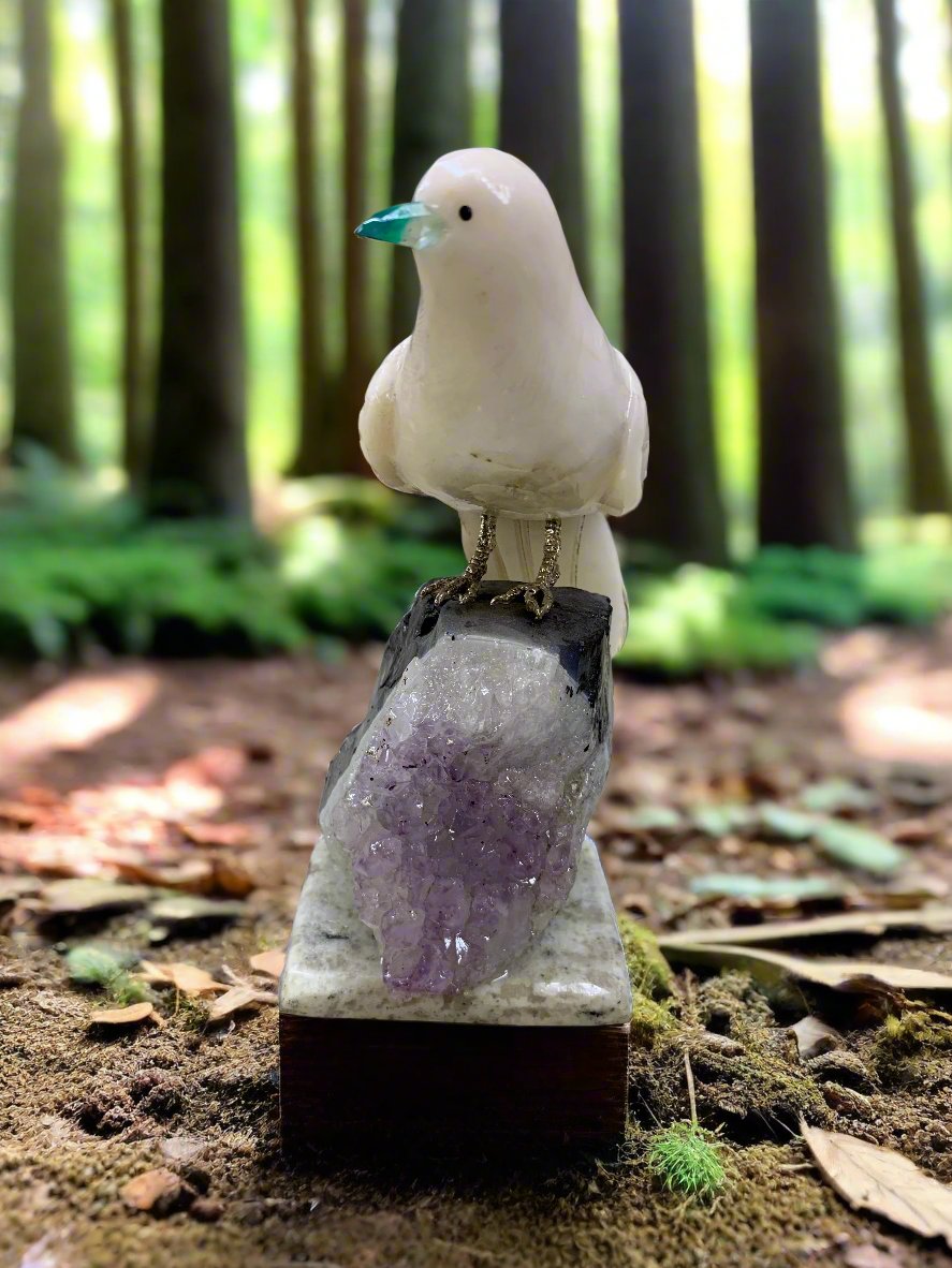 Hand Carved Stone Bird
