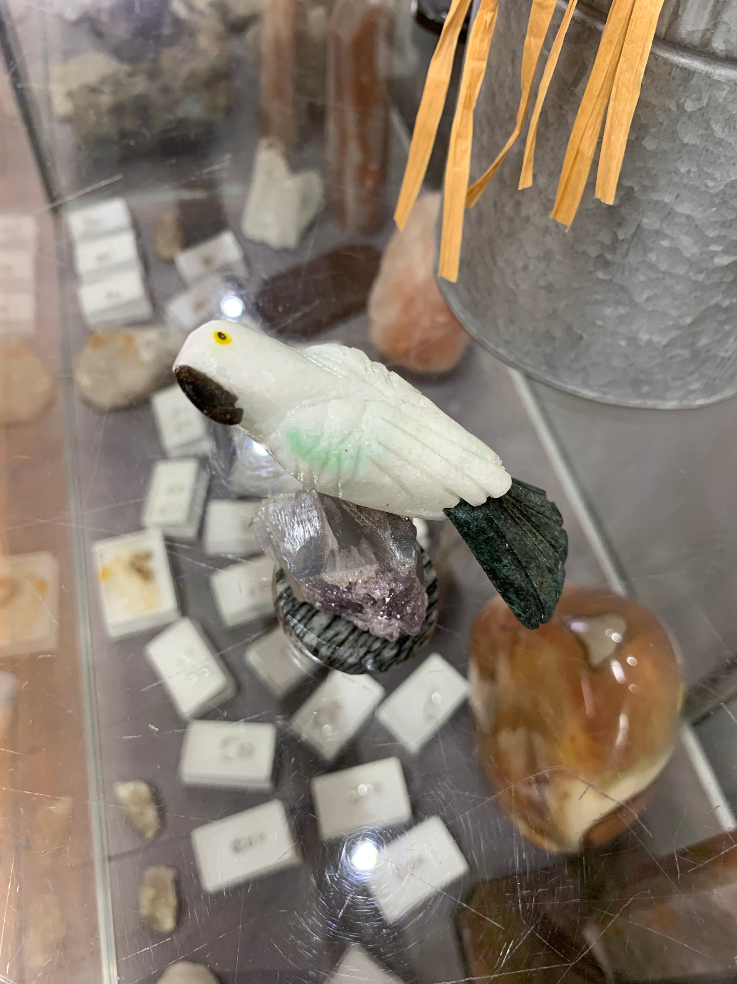 Jadeite Hand Carved Bird